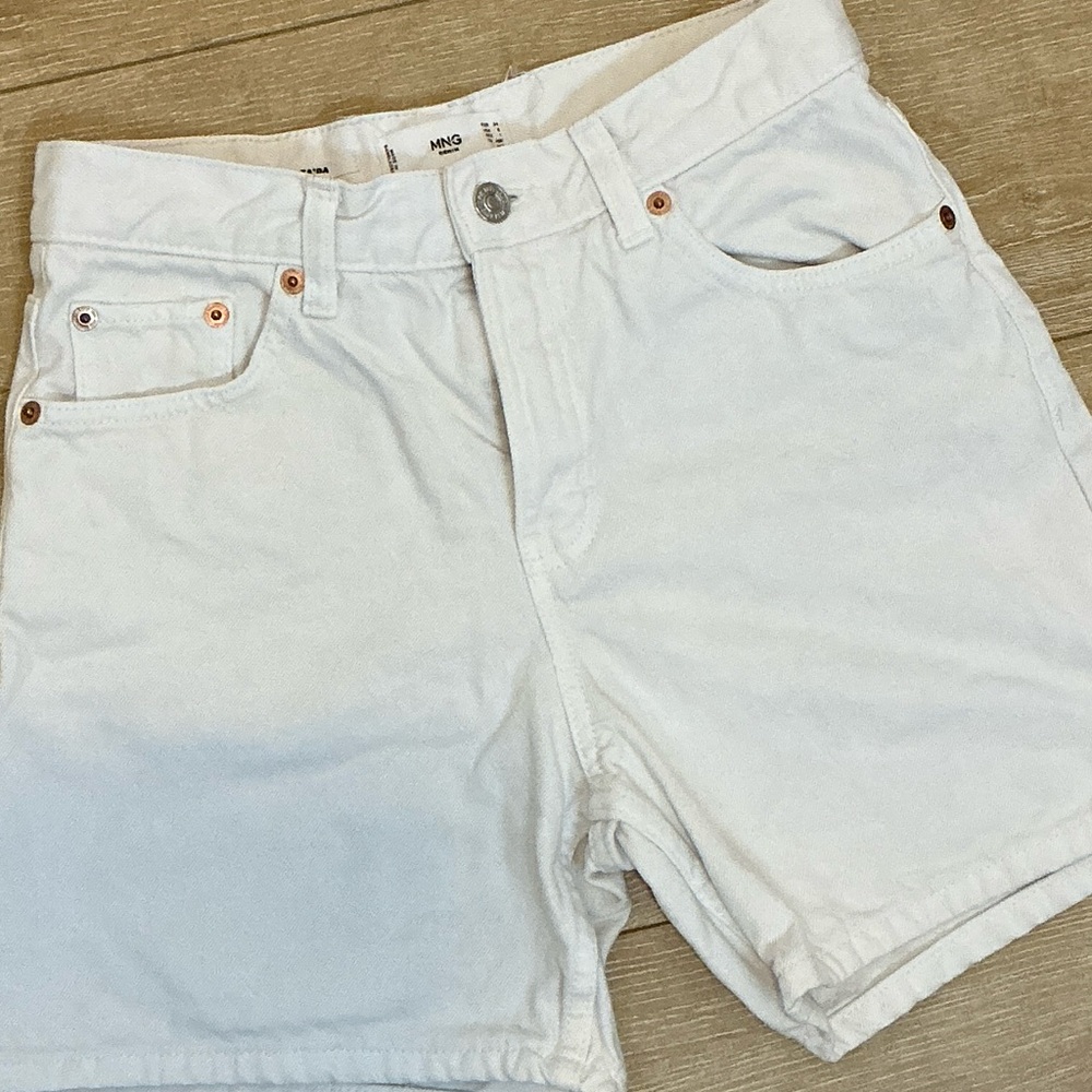 Mango White Jean Shorts - Picture 5 of 5